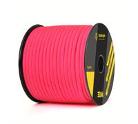 TEMU Cuerda de nylon de 4 mm con una construcción de 7 enteramente de nylon, ideal para hacer pulseras, , camping y uso