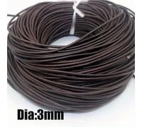 TEMU Cuerda Multifuncional de Cuero de 500Cm/196.85In - Talla 5, con un Ancho de 3Mm a 6Mm, Ideal para Crear Joyas, Manualidades, Collares, Pulseras y Correas