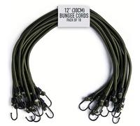 TEMU Cuerdas Elásticas GAJING de Resistencia con Ganchos - 10pcs, 30in (75cm) - Correas Elásticas Multiusos para Equipaje y Camping, Resistentes al y a los Rayos UV