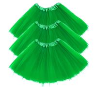 TEMU D 3 piezas Tutu 3 capas de encaje, falda de tul, ballet, lentejuelas brillantes, traje de gasa, fiestas de Navidad, baile de ballet, media falda, vestido vintage para promesas.