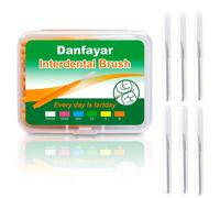 TEMU Danfayar 24 unidades Cepillos Interdentales, Palillos de Hilo Dental, Cepillos para Limpieza de Espacios Dentales, Cepillos Desechables para Dientes