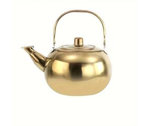 TEMU de Acero Inoxidable con Infusor para Té, Calentador Silbante para Estufas Eléctricas y de Gas, Grande para Uso Doméstico y Comercial, Sin Necesidad de Electricidad