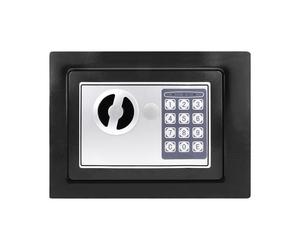 TEMU de Acero Laminado en Frío con Cerradura Digital y Llave de Emergencia - Bloqueo Automático después de 3 Intentos , Resistente Adecuada para Hogar, Oficina, Hoteles, como Regalo (22.9x17.1x17.2cm)