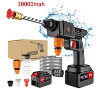 TEMU de Agua Inalámbrico de Presión 30000mAh para Limpieza, Máquina de de Autos y Riego de Jardín Herramienta Eléctrica Compatible con Batería Makita 21V