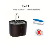 TEMU de agua para mascotas de 2.2L un nivel de agua , que a a beber más y su salud.