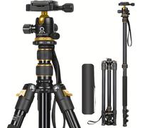 TEMU de aleación de aluminio UEGOGO de 76,8" con rótula panorámica de 360, placa de rápida, monopie de policarbonato, compatible con cámaras Canon y Nikon, equipo fotográfico duradero y portátil