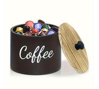 TEMU De Almacenamiento De 1 Pieza, De Cápsulas De Café Con , Organizador De Estación De Café Encimera, De Almacenamiento De Filtros De Café, Decoración , De Y Año , Cafetería Y Cocina, Suministros