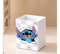 TEMU de almacenamiento de Stitch de Disney y el portalápices de escritorio es un organizador espacioso para papelería y brochas de maquillaje, lo que lo convierte en un regalo para y días festivos.