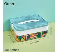 TEMU de almacenamiento grande de plástico para bloques de construcción | Organizador de piezas transparente con , ideal para y