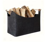 TEMU de almacenamiento grande y , almacenamiento de leña, cesta de fieltro, , revistas, cesta de almacenamiento para artículos variados, cesto de ropa sucia, Día de la /Día /Halloween/Navidad