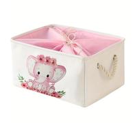 TEMU de Almacenamiento Plegable - Organizador de Tela de Gran Capacidad para Ropa, Cesta de Ropa para Guardería con , Ideal para Decoración del Hogar