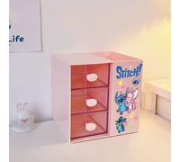 TEMU de Almacenamiento Transparente de 3 Cajones con Pulida - y Adecuada para Pinceles de Maquillaje, Bolígrafos, Suministros de Oficina - 3 Cajones, Regalo Ideal para Oficina