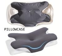 TEMU de almohada con forma de - Soporte ergonómico para el cuello, y refrescante, lavable a máquina, tela a , para dormir, ideal para almohadas cervicales