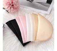 TEMU de almohadillas de disponibles en , 0.8Cm de grosor, almohadillas de redondas inclinadas , unisex, adecuadas para coser en trajes y camisetas, adornos de ropa en negro, , rosa y beige