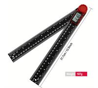 TEMU de Ángulo Digital | Regla de para Ángulos | Herramienta de Medición de Ángulos ABS con Pantalla LCD para Carpintería/Trabajo de Madera