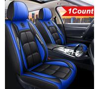 TEMU de asiento de cuero PU impermeable para coche - Talla universal para asientos delanteros de sedanes y SUV, instalación fácil, sin relleno - 1 pieza