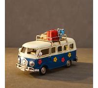 TEMU de Autobús de Hierro Vintage | Escultura de Autobús Vintage a para Decoración de Interiores, Exhibición de Navidad y Hanukkah, Adecuado para Varios Tipos de Habitaciones