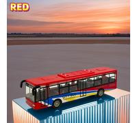 TEMU de Autobús en Aleación Metálica Fundido - Juguete Coleccionable para Niños, Decoración Navideña y Halloween Interior/Exterior,