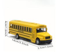 TEMU de autobús escolar de aleación, juguete de autobús americano de 5.51 pulgadas - regalo de