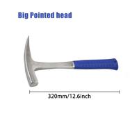 TEMU de Azul para Estudio Geológico con Mango Antideslizante - Cabeza de Acero Duradero para Exploración Geológica, de , Búsqueda de Minerales, Minería, Excavación de Fósiles y Trabajos de Albañilería