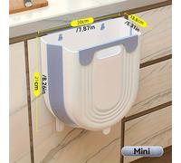 TEMU de Basura Colgante Plegable - Contenedor de Almacenamiento de Plástico Expandible para Uso en la Cocina, Conveniente para la Cocina Como para el Baño