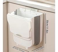 TEMU de Basura de Cocina de 3.17 Galones para en la Pared - Contenedor de Almacenamiento Plegable con , con un Diseño Plegable que Ahorra , Adecuado para Baños, Aseos, Cocinas, Salas de Estar