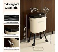 TEMU de Basura de Cocina y de que No Requiere Agacharse, Ideal para el Hogar, con un Lujoso, Gran Capacidad, Móvil y con