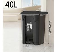 TEMU de Basura de Plástico Negro de Gran Capacidad con y Asa, Diseñado para Clasificación y Reciclaje de Residuos. Es Resistente al Olor, Duradero y Fácil de Limpiar, Ideal para el Hogar y la Cocina.