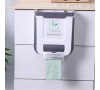 TEMU de Basura Grande Plegable para Cocina - Montaje en Pared, Contenedor de Basura para Colgar en del Gabinete, Práctico para Almacenamiento y Organización