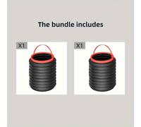 TEMU de basura plegable portátil 4L, contenedor de basura plegable, material PP, sin cargo, para cocina de autocaravana, contenedor de almacenamiento de residuos de vehículo