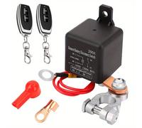 TEMU de Batería Remoto de Resistencia 200A para Coche - Control Remoto Dual, Relé de 12V con Contactos de Cobre y Clips de , Apagado Antirrobo para los Modelos de Coches