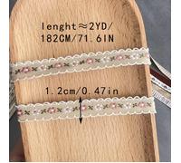 TEMU de Bordadas Variadas Manualidades DIY, 2/5YD, de /, , M Marrón a Cuadros, , Taupe, Óxido, Tríos de Costura Obra de , Tejido, Embellecimientos