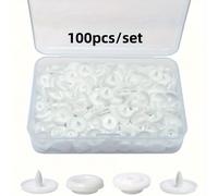 TEMU de Broches de Plástico T5, Broches Redondos de Resina, Adecuados para Manualidades de Confección de Ropa y Pañales,