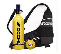 TEMU de buceo DCCMS de 1000ML | Aleación de aluminio, , con regulador, para buceo, esnórquel, natación