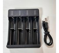 TEMU de Carga Rápida Inteligente para Baterías de Litio 18650 y 21700 con Múltiples Ranuras y Función de Lámpara.