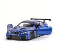 TEMU de Coche BMW M6 GT3 1:44 - Operación Manual de Retroceso y Puertas que se Abren, Réplica Realista de Coche de Juguete Ideal para Coleccionistas y Regalos de