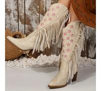 TEMU de con y Bordado de Estrellas para Mujer, Zapatos de Mujer