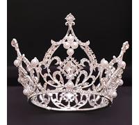 TEMU de Corona de de Diamantes de Lujo para Fiestas y Festivas, Accesorio para el Cabello de Boda