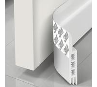 TEMU de corriente de aire para puerta de 43 pulg./110 cm, bloqueador de corriente de aire debajo de , aislante para puertas, burlete, láminas, rollos y tiras para detener ruido, adhesivo fuerte