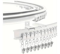 TEMU de Cortina Flexible de 5m para Montaje en Techo - Fácil Instalación, No Necesita Energía, Estilo para Decoración del Hogar