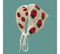 TEMU de Crochet para Mujer con Adorable Diseño de Fresa - Hueco, Accesorio y Transpirable para Ocasiones Casuales y Formales