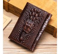 TEMU de Cuero de Superior para Hombres, Diseño en Relieve de , Porta Tarjetas Corto, Cuero -Robo, Triple, Regalo para de San Valentín, Día , Día del Maestro, al Colegio, Graduación y Navidad