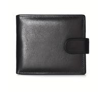 TEMU de Cuero para Hombres con Bloqueo RFID y Portatarjetas - Cuero de Vaca Resistente para Negocios, Tecnología -Skimming, Compatible con Cinturón Portamonedas ()