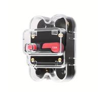 TEMU de de 50A 12V-48V para audio estéreo, fusible en línea para inversor con reinicio manual y cubierta antipolvo, carcasa de poliamida, compatible con serie de coches - Sin batería