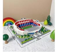 TEMU de de Barcelona des , Serie Creativa, 3823+ Piezas Rompecabezas 3D DIY, Tema Arquitectónico, Plástico ABS, Color , Regalo de Exhibición Coleccionable