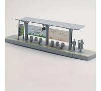 TEMU de de de tráfico a - Kit de de construcción con componentes de autobús 3D y tren bala para proyectos universitarios, juego de construcción de paisaje en miniatura de plástico