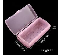 TEMU de desinfección rectangular de capa para el cuidado de uñas, que cabezales de lijado, tijeras para cutículas y de limpieza para salones de uñas