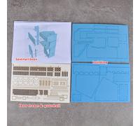 TEMU de destrucción: Zona de del Medio - 1/35, Hormigón roto, y , Kit de vintage para adultos, Conjunto de construcción de