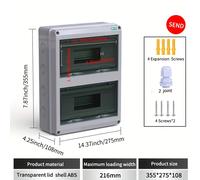 TEMU de Distribución CHIHE Serie HT, de Interruptores para Exteriores, Plástica de Montaje Abierto con Protección contra Fugas para Exteriores