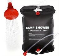 TEMU de ducha portátil de 20L con manguera extraíble y cabezal de ducha conmutable de encendido/apagado, al y .